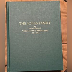 The Jones Family Heritage Book in Green
Spartanburg, SC
